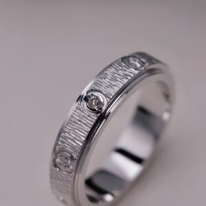 Minimalist Eternity Band with Diamonds