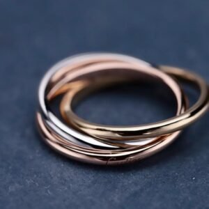 Golden Line Yellow Diamond Ring